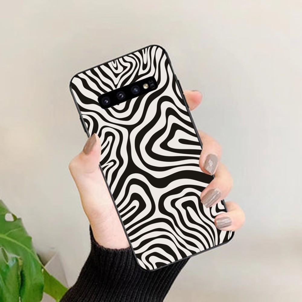 Fashion Zebra Print Phone Case For Samsung S 9 10 20 21 22 23 30 23plus Lite Ultra FE S10lite Fundas