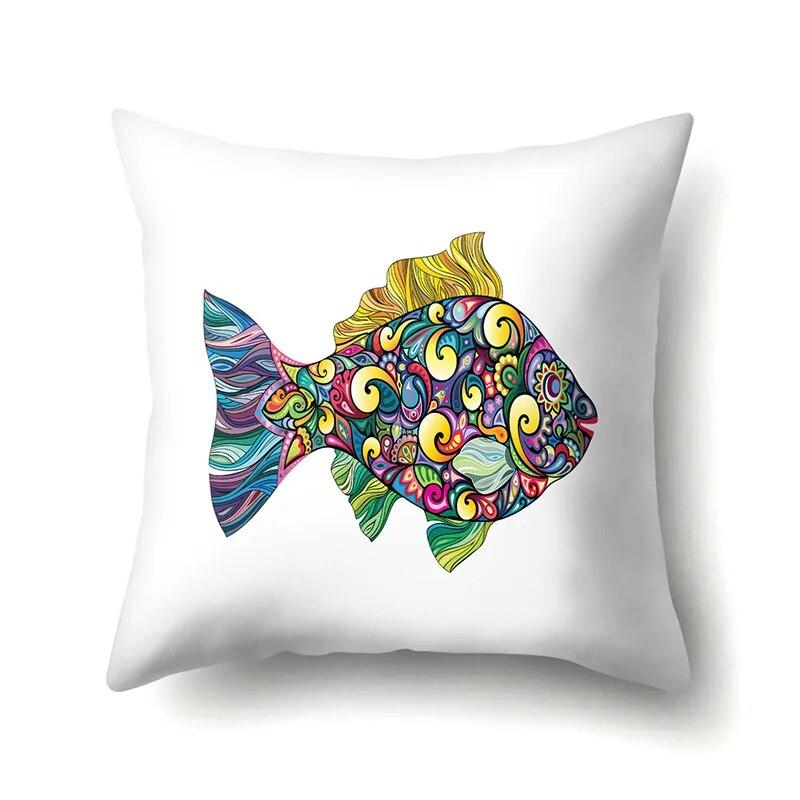 Geometric Pillowcase Cartoon Pattern  Lumbar Pillow Sofa   Cushion