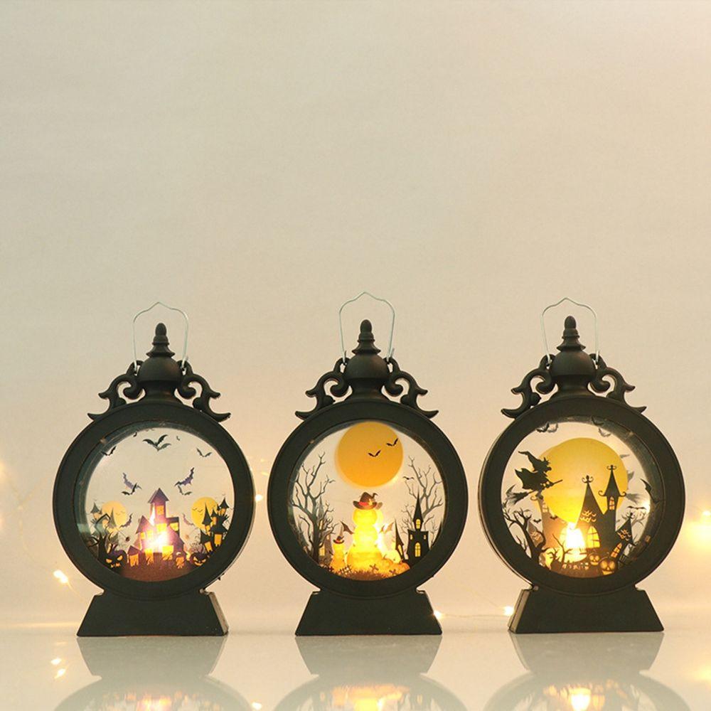 Pattern Halloween Party Layout Halloween Decor Small Wind Light Vintage Lantern