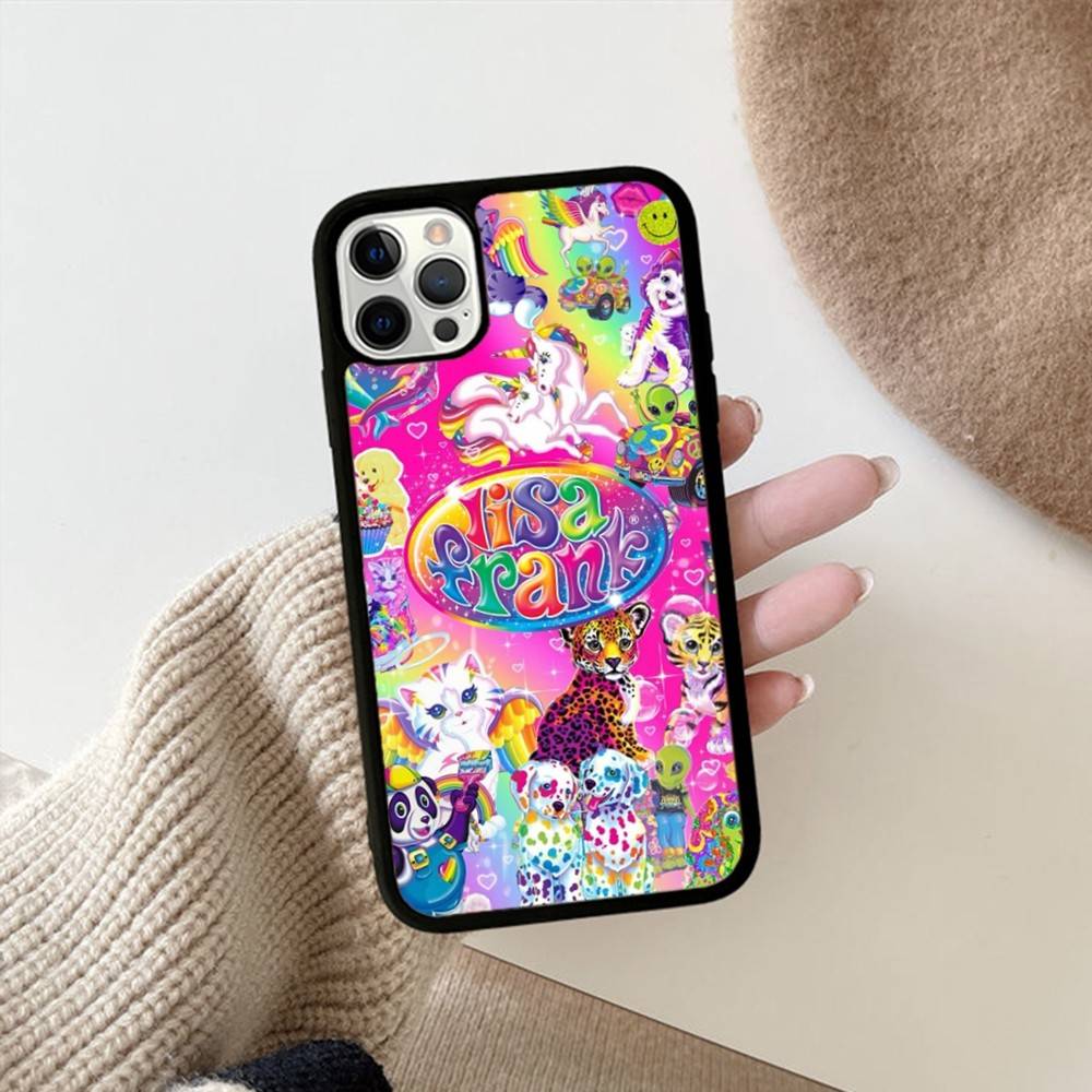 Lisa Frank Art Phone Case For IPhone 16 Pro Max 15 14 Plus 14 13 12 11 17 PC+TPU Cases Back Cover