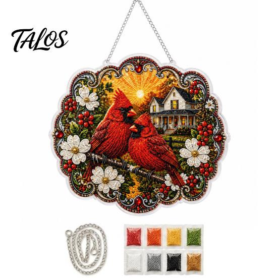 Vibrant Color Ornament Highland Cow Diamond Art Hanging Ornament, Sunflowers Decor, Creative Office Decorative Pendant Aesthetic for Home Bedroom