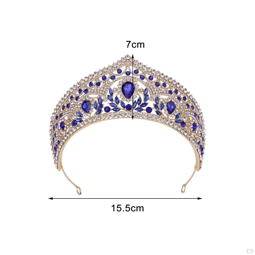 Crown Tiara Bride Headband girl Hair Accessory Bridal Headpieces for Halloween Stage