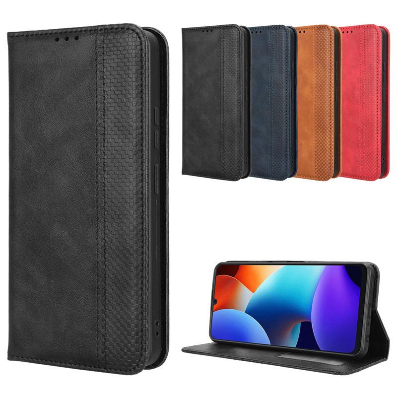 Flip Cover For Blackview Color 8/Oscal Modern 8 Leather Case [Flip Vintage Leather] Shockproof Durable Retro Phone Case
