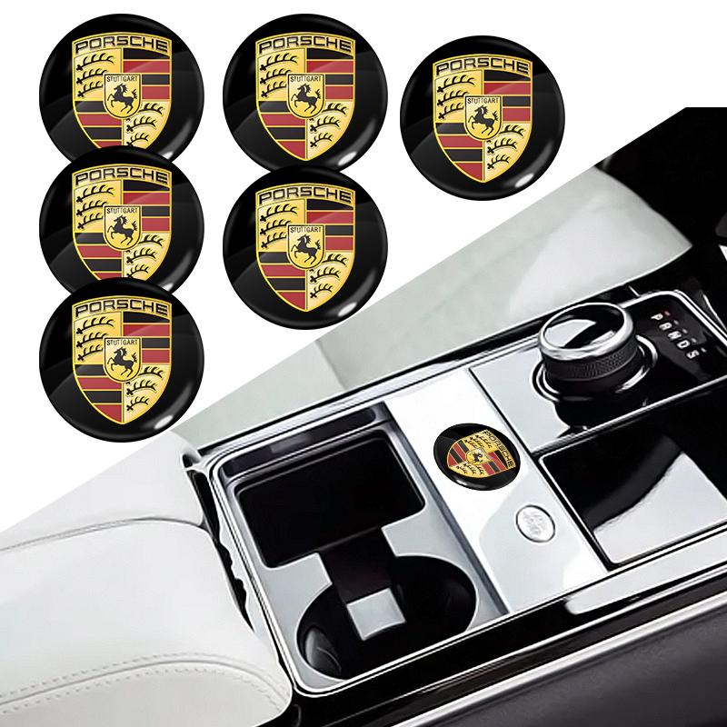Car Lock Keyhole Stickers Door Lock Protect Car 3D Stickers For Porsche Boxster Cayenne Panamera Macan Cayman 911 918 996 917 991