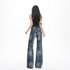 Women's Retro Low-Waist Micro-Flare Jeans - Slimming & Loose Fit for Spring/Autumn 2026