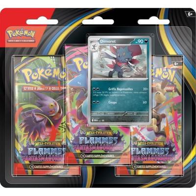 Pack of 3 Pokémon Mega Evolution Boosters - Phantom Flames