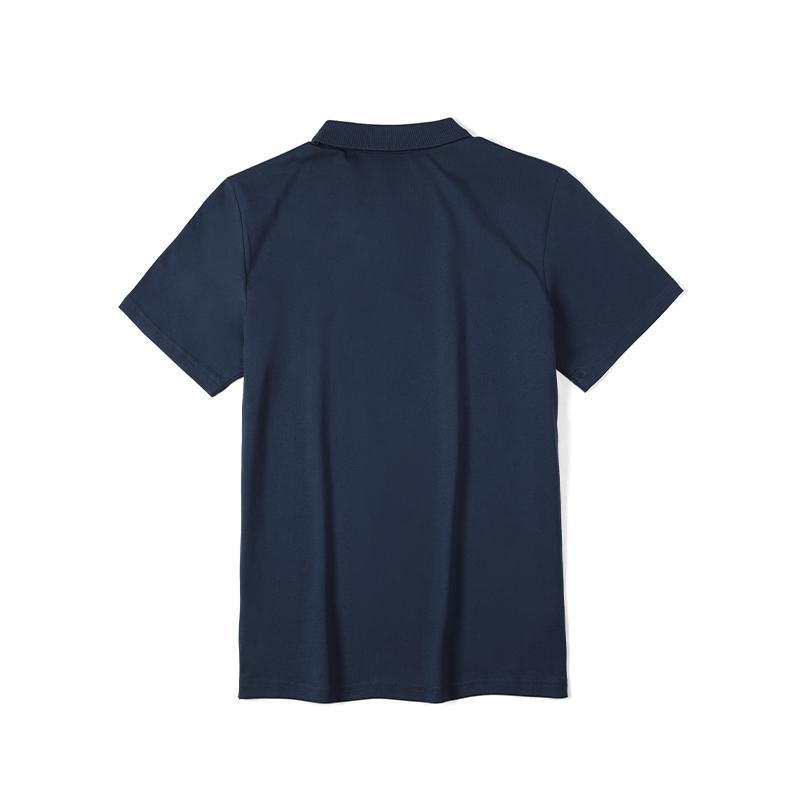 Li Ning Sports Lifestyle Series Logo Print Breathable Casual Short Sleeve Polo Shirt Men Polo Shirts Guangdong-Blue APLU751-4