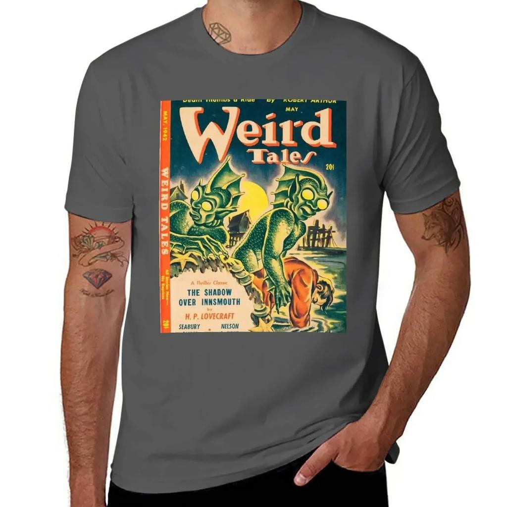 Weird Tales T-Shirt tops customizeds Blouse mens cotton t shirts