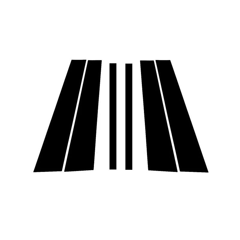 Se potrivește pentru Mercedes ML-Class W164 2006-2011 Fibră de carbon Fereastră mașină coloană ușă BC stâlp capac ornamente efect oglindă PC