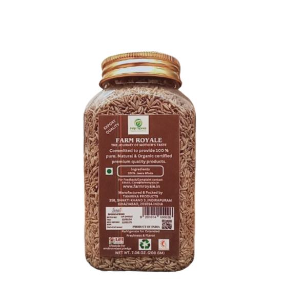 Farm Royale Jeera/Cumin Whole- 200gram ||100% Natural, Pure, and Fresh Culinary Delight/Export Quality