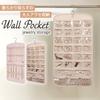 Mitoland Jewelry for Hair Transparent Black Storage, Door/Wall Mount, Double-Sided, Thick, Hanging, Accessories, Earrings, Accessories, Pockets, PVC,