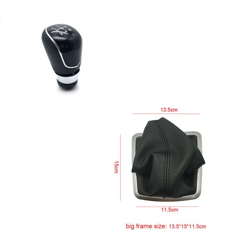 5 Speed 6 Gear Shift Knob Manual Black / Silver For Ford Focus 2 MK2 FL MK3 MK4 MK7 MONDEO KUGA GALAXY FIESTA Car Styling