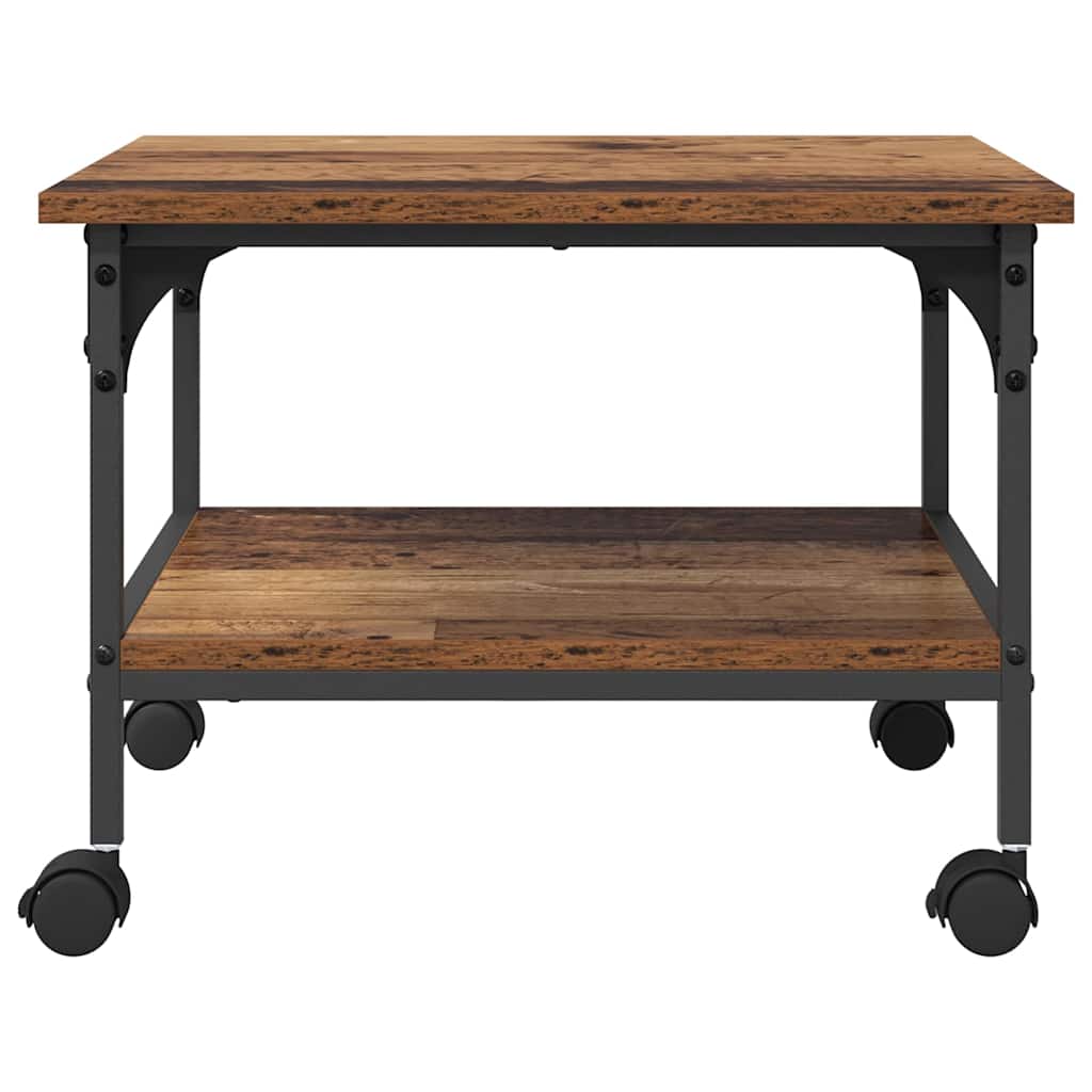 Printer Stand Reclaimed Wood 50 X 40 X 38 Cm Engineered Wood