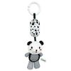 Stroller Bed Crib Hanging Bell Plush Doll Baby Infant Rattles Newborn Black White Visual Grab Ability Training Toy for Bebe Gift