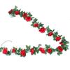 Artificial Rose Flower Vine for Balcony, Staircase, and Railings Decoration