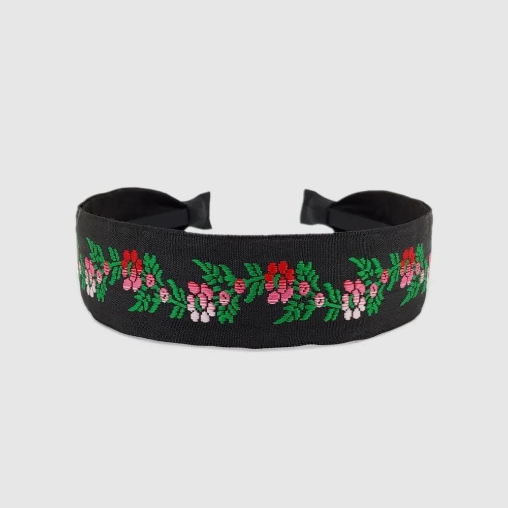 Lara Green Floral Embroidery Hairband PLALAH545 3305924