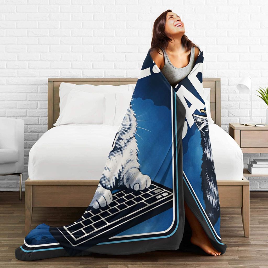 Dungeon Crawler Carl I am Yelling Carl Plush Blanket Students Flannel Throw Blanket For Couch Chair Sofa Bed Soft Bedspread