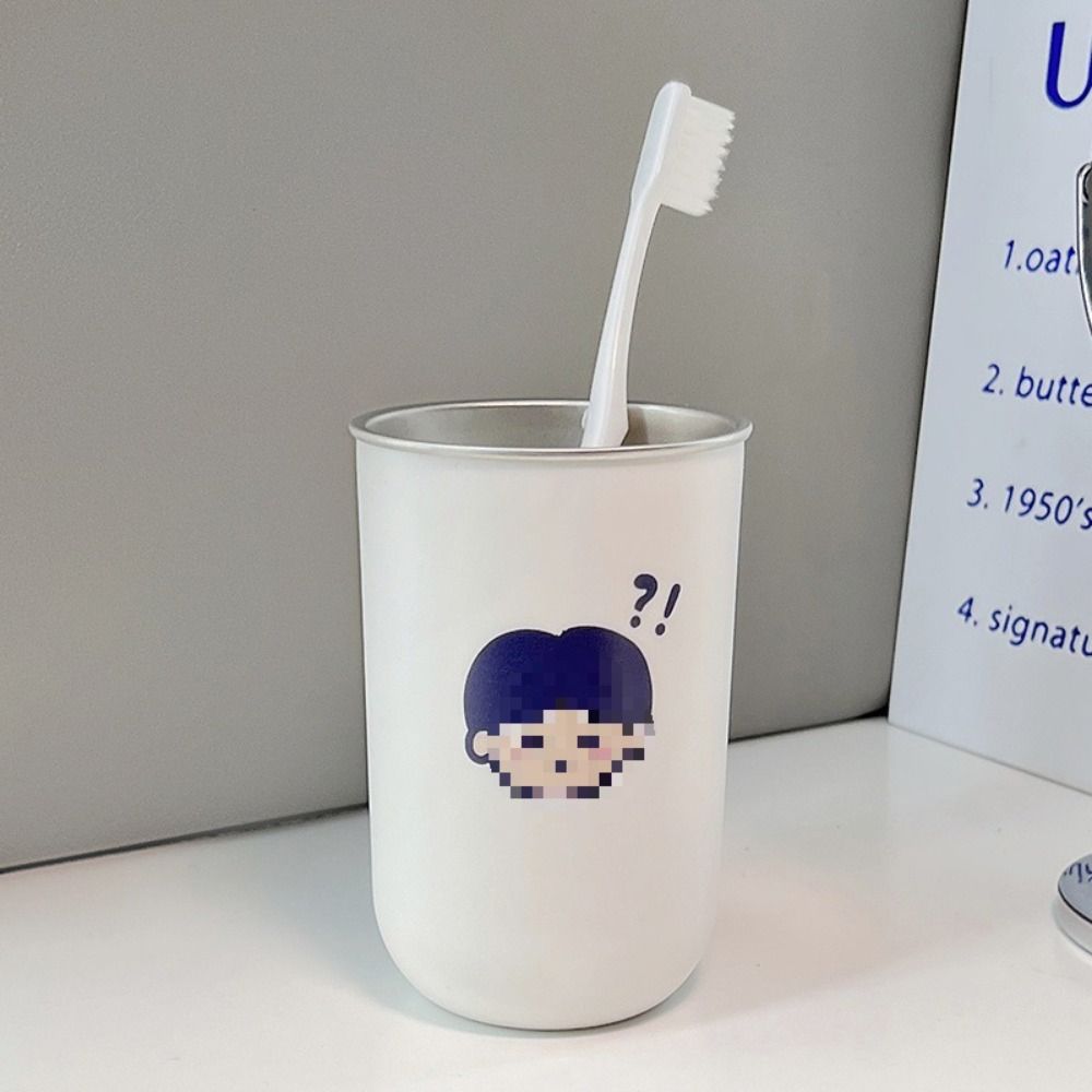 Simple Style Couple Toothbrush Cup Cartoon Rinse Cup Thick Mouthwash Cup  Gift