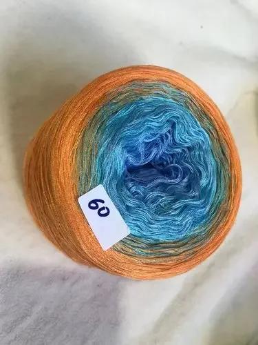 300g/pcs Colorful Pure Cotton Cake Gradient Cotton Rainbow DIY Scarf Shawl Skirt Wool Yarn Crochet