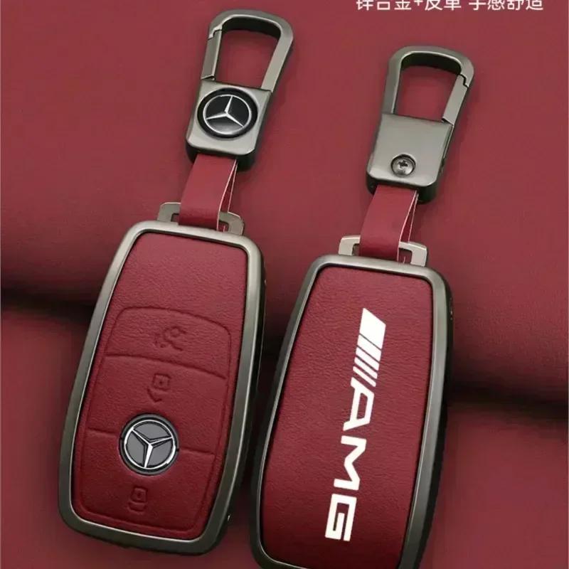 AABCF1 Car Key Case Cover Holder Shell For Mercedes Benz AMG A B C E S Class W204 W205 W212 W213 W176 GLC CLE CLA GLB GLC GLS W177 W222