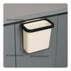 WallMounted Trash Can, Hanging Kitchen Waste Bin, SpaceSaving, cream Small