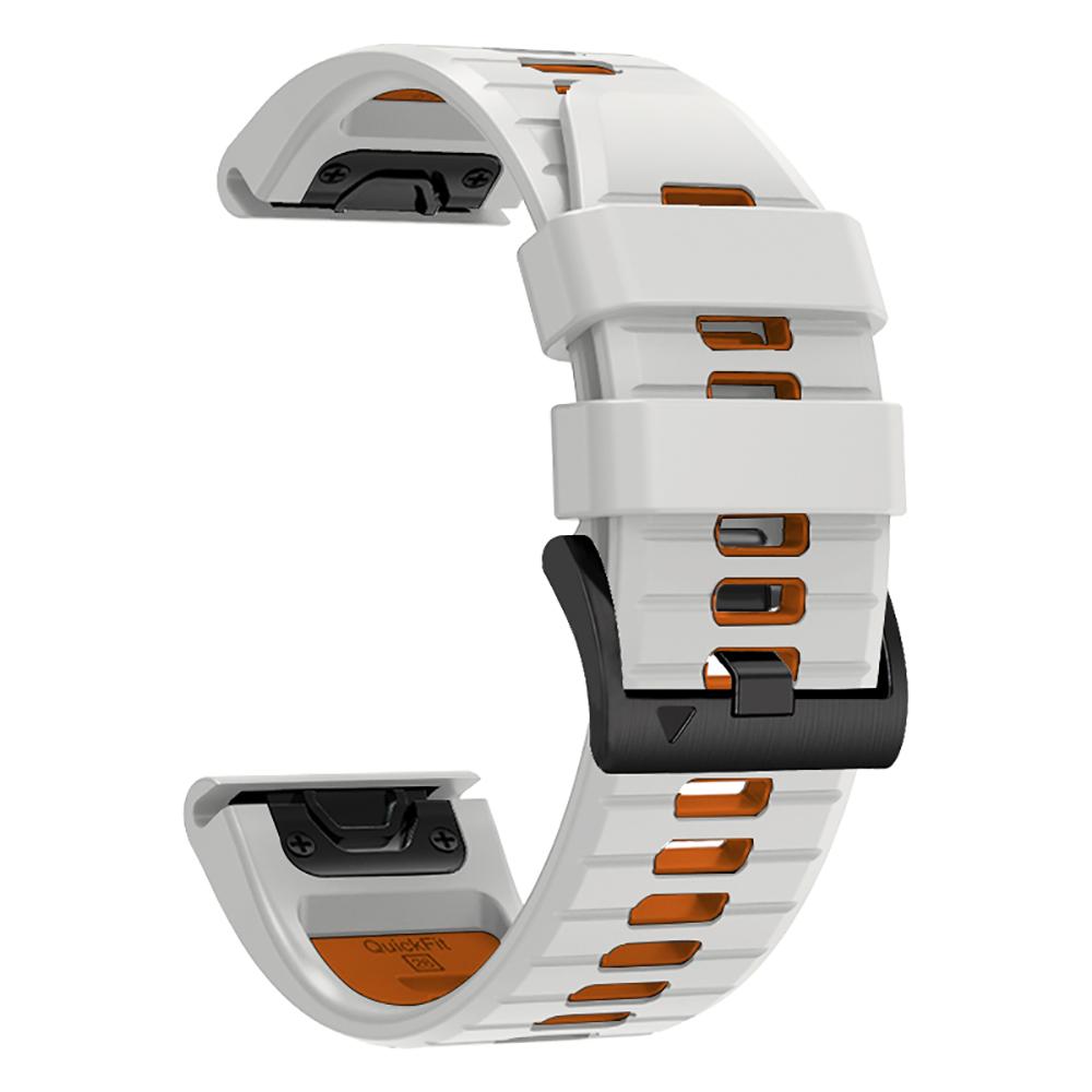 QuickFit 22mm 26mm Silikonový dvoubarevný řemínek Pro Garmin Fenix 7X 7 6X Pro Epix Pro Gen 2 47mm 51mm//Fenix 6Pro 5X 5Plus Řemínek na hodinky