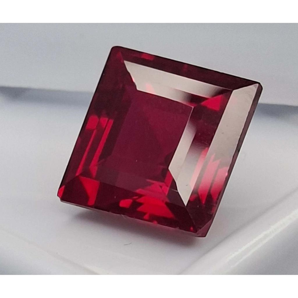 Natural Red Ruby Mozambique 9-11 Ct Princess Cut Certified Stunning Gemstone