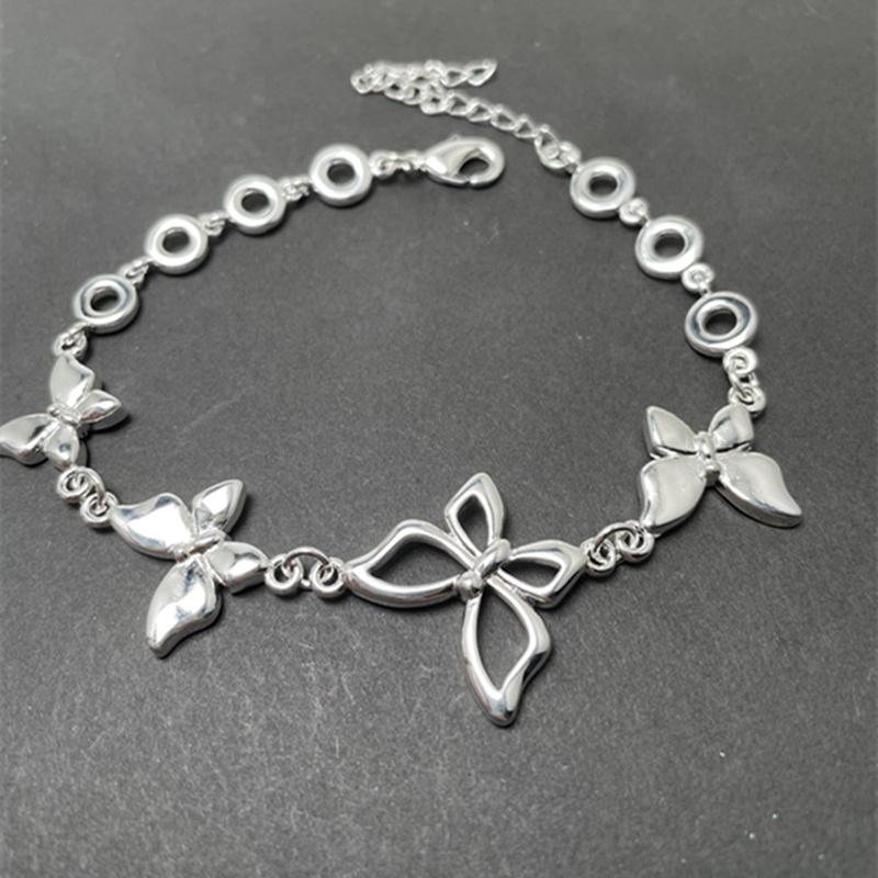 925 Sterling Silver Elegant Charm Bracelets Chain Beautiful Crystal Stone Drop Jewelry Fashion for Women Wedding Lady Cute