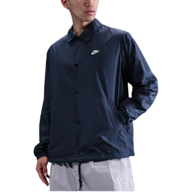 Nike Clothing Jackets Men's Dark Blue Lapel Moderate Instructor FN3317-451
