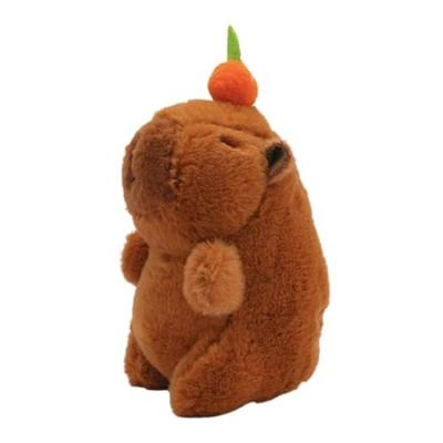 Clearstone Kapybara Gosedjur Nyckelring, Chavimaru och Mikan, med Musik, 18,5 cm, Brun