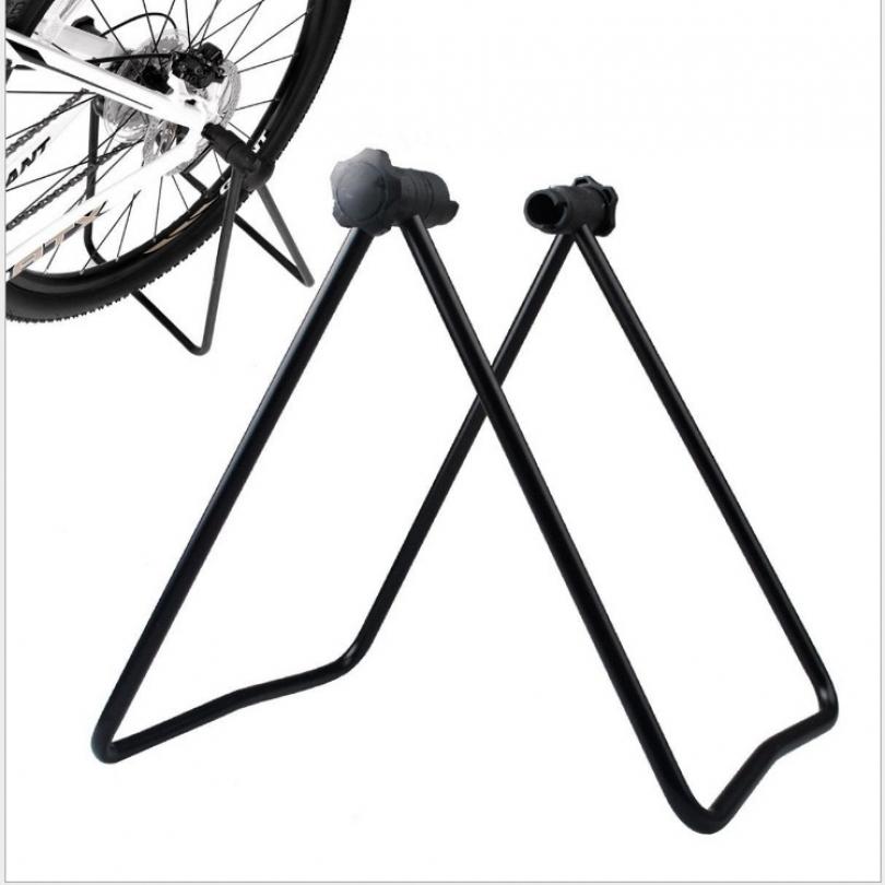 Foldable Vertical Rotating Bicycle Parking Stand, Practical Support Rack for Bike Adjustment Cleaning and Daily Maintenance Repair