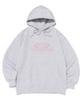 Romantischer Schwan Grafik Hoodie (Weißer Melange)