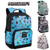 Minecraft Theme Oxford School Bag Large Capacity Travel Bag Kid Gift