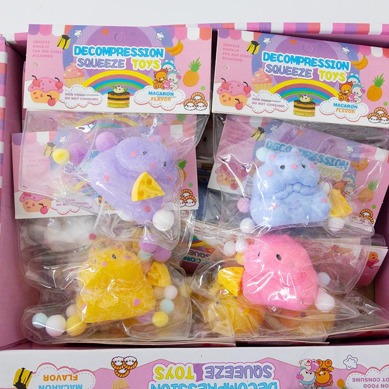 Silicone Pinchable Cat Scratch Donut: Soft, Glutinous Slow-Rebound Stress Relief Toy