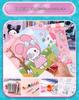 KPOP Witch Group DIY Coloring & Glitter Makeup Book with Sanrio Watercolor Set
