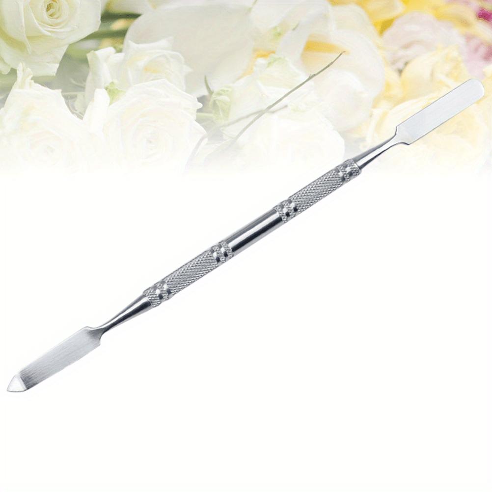 1pc Stainless Steel Spatula Professional Mirror Lady Mixing Tool for Nail Eye Shadow Eyelash Pigment Blending Foundation