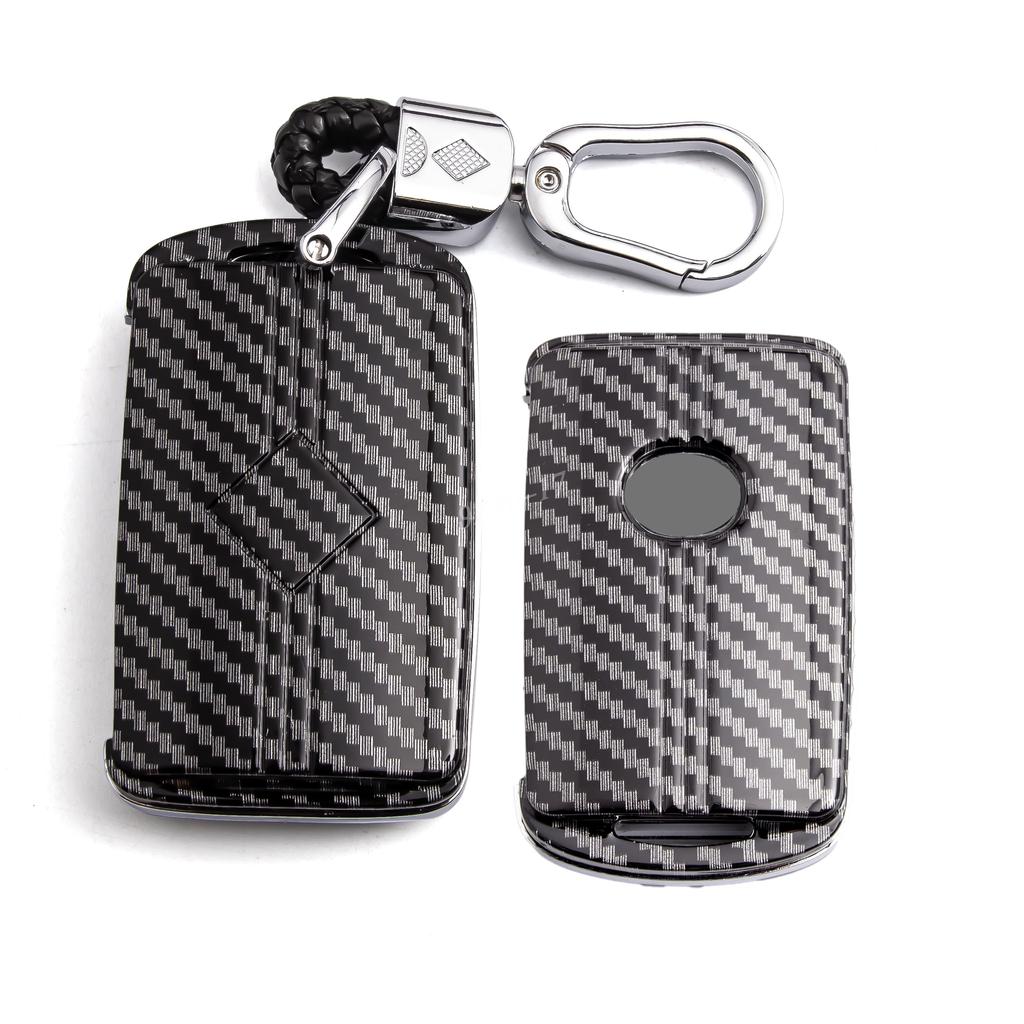 Carbon Fiber Smart Key Cover For Mazda 3 6 Cx30 Cx50 Cx5 Cx9 Mx5 Cx90 Accessories