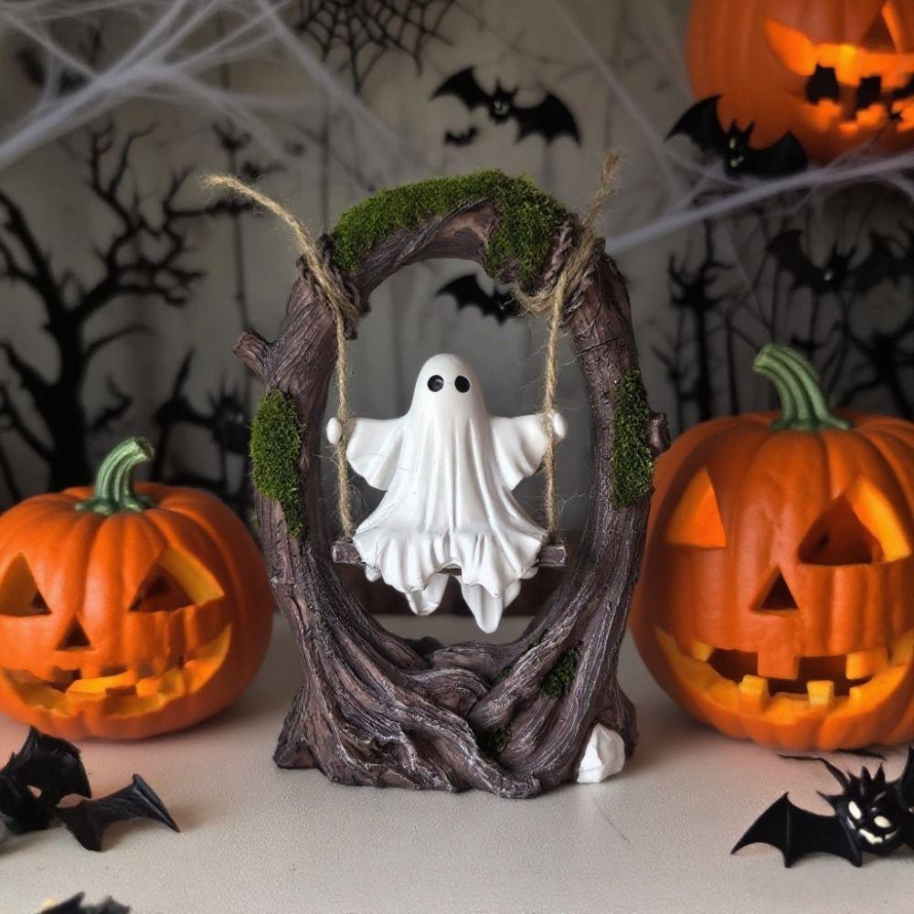 Handicraft Spooky Ghosts Decor Model Ghost Halloween Decoration  Desktop Decor