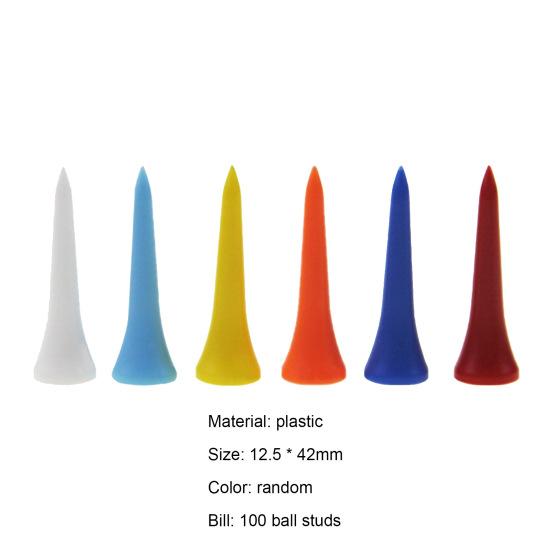 100Pcs/Set Golf Tees Reduce Friction Widely Applied Golf Accessories Mixed Color Plastic Golf