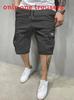 Casual Mens Cargo Shorts With Polyester Fabric For Summer Youth Fashion