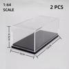 Scale 1/64 1/43 1/32 1/24 1/18 Clear Acrylic Display Box Case for Car Model Dust Cover Pre Made Box Diecast Professional Storage
