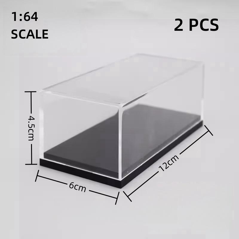 Scale 1/64 1/43 1/32 1/24 1/18 Clear Acrylic Display Box Case for Car Model Dust Cover Pre Made Box Diecast Professional Storage