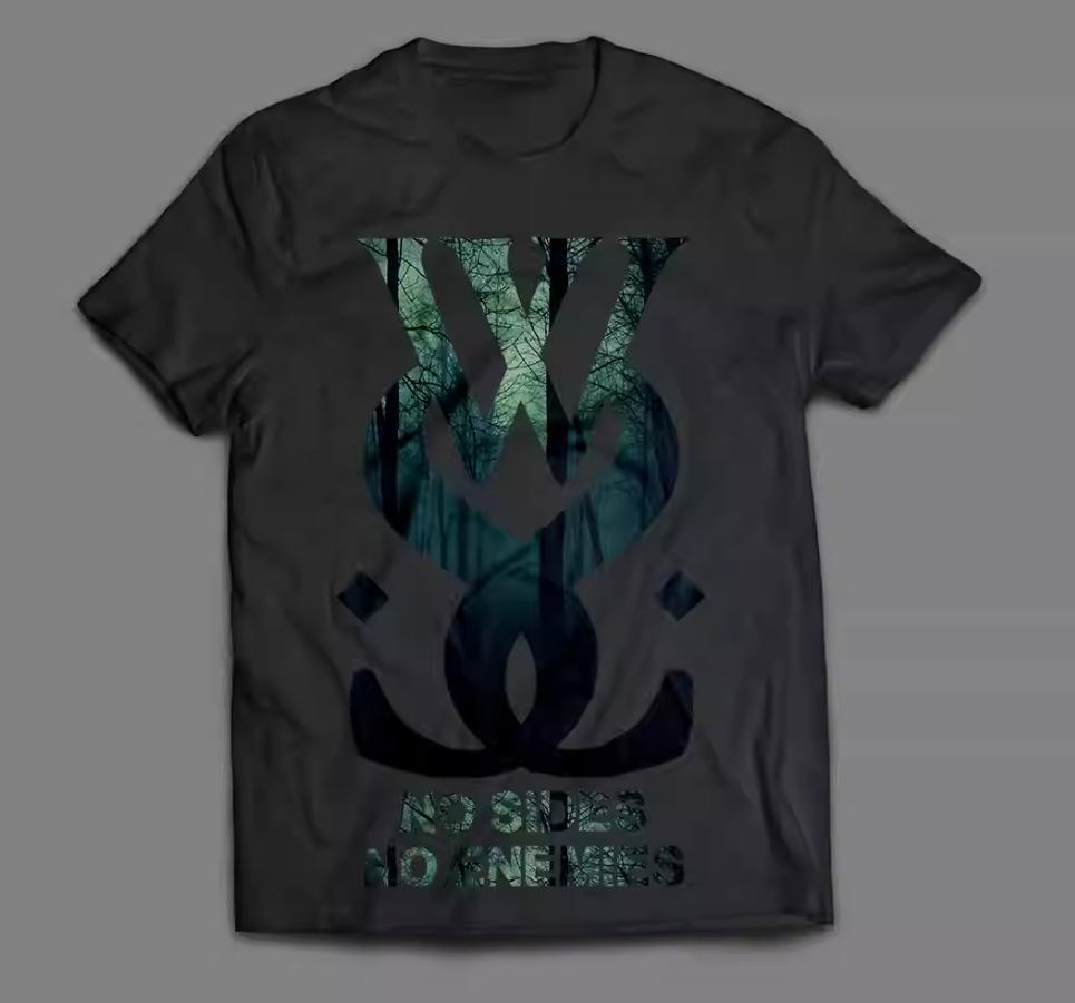 

Новая британская футболка в стиле металкор Banba Official с логотипом Black Forest, дизайн Street Violence , винтажный алфавитный узор 3XL