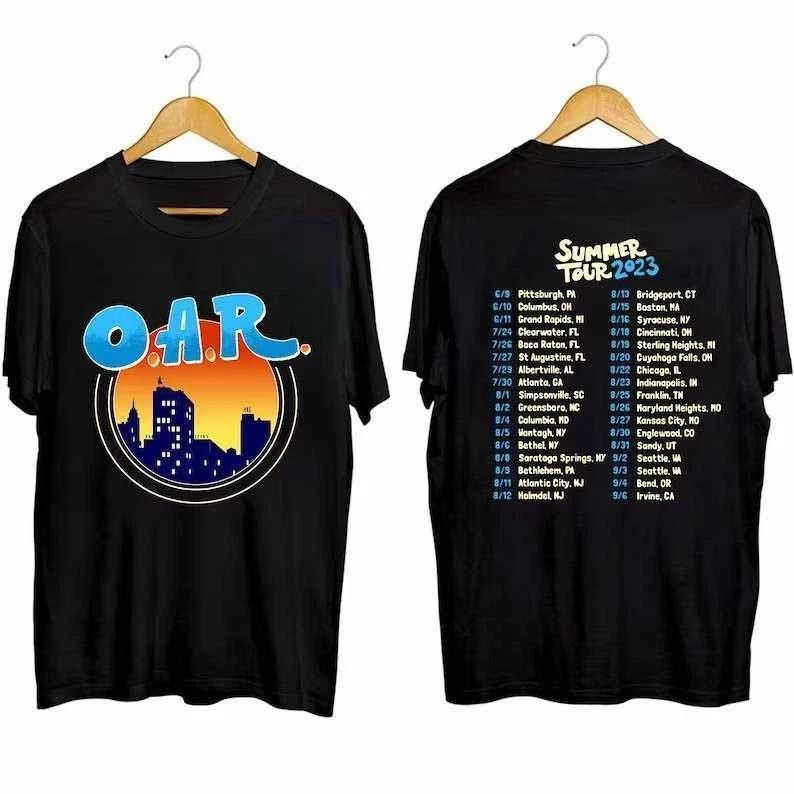 2 sides OAR Summer Tour 2023 Rock Band Shirt Black Unisex S-5XL Unisex T-Shirt S