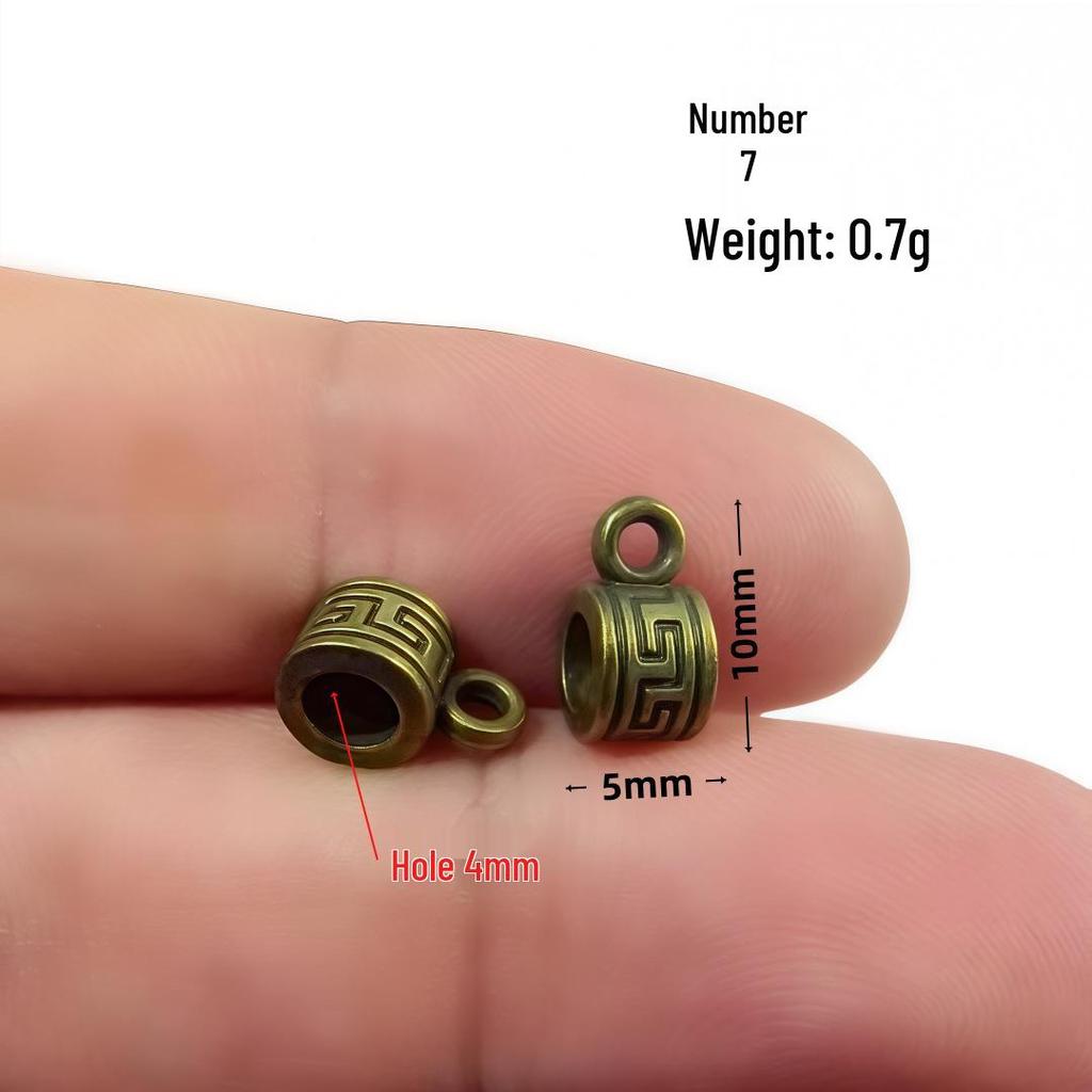 Retro-Perlenverbinder aus Bronzelegierung für selbstgemachten Schmuck – Armband- und Halsketten-Accessoire