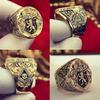 England Lion Engraved Signet Ring Noble Family Engagement Wedding Anniversary Gift for Men
