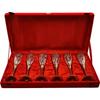 Silver Plated Brass Wine Goblet/Wine Glasses Set (Set of 6 Wine Glass)
