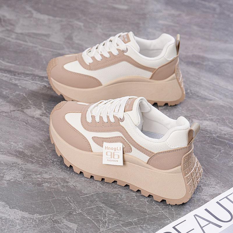 Herbst neue Papa-Schuhe ins Studenten Laufschuhe Freizeit Plateau erhöhte Baumwollschuhe W