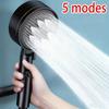 High-Pressure Showerhead Featuring 5 Different Spray Settings - Durable Rainfall Shower System, Easy Installation for Bathtubs
