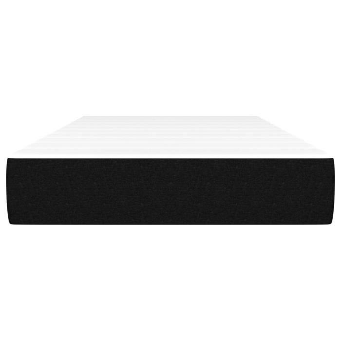 347716 vidaXL Pocket Spring Mattress Black 90x200 Cm Thickness 20 Cm Fabric